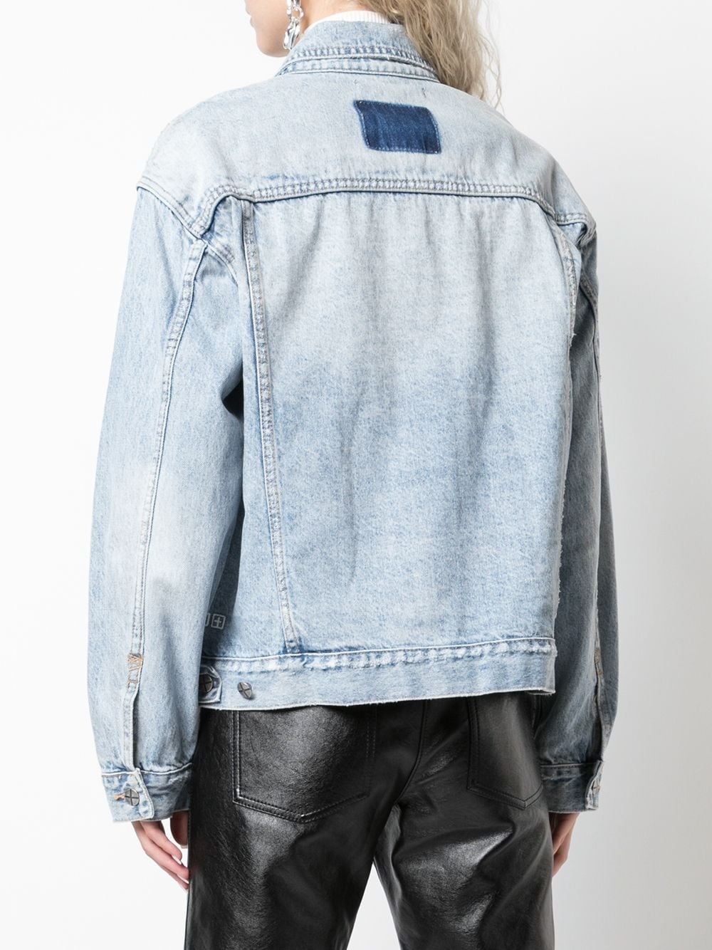 boxy fit stonewashed jacket - 4