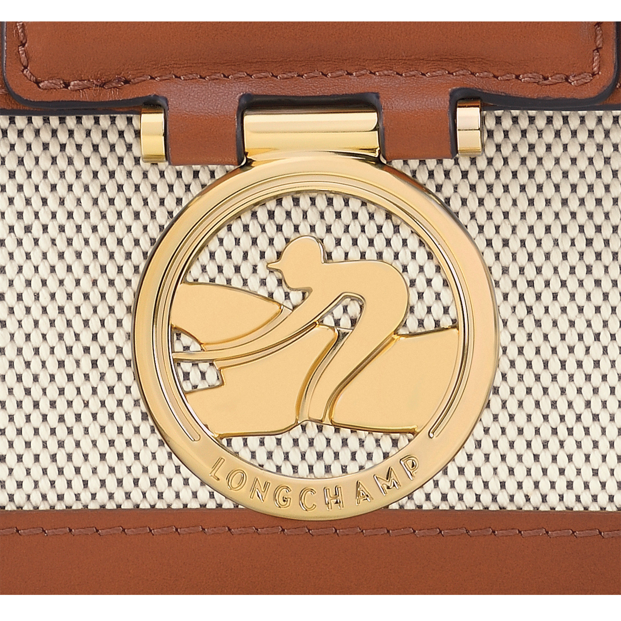Box-Trot S Crossbody bag Cognac - Canvas - 6