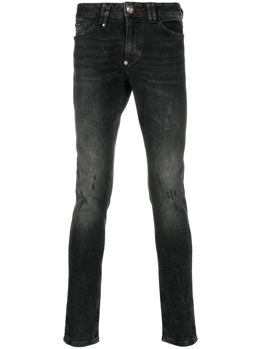 Outline Skull Straight Cut jeans - 1