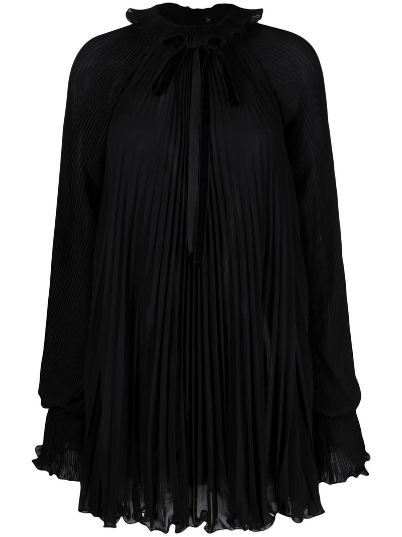 pleated shift dress 1