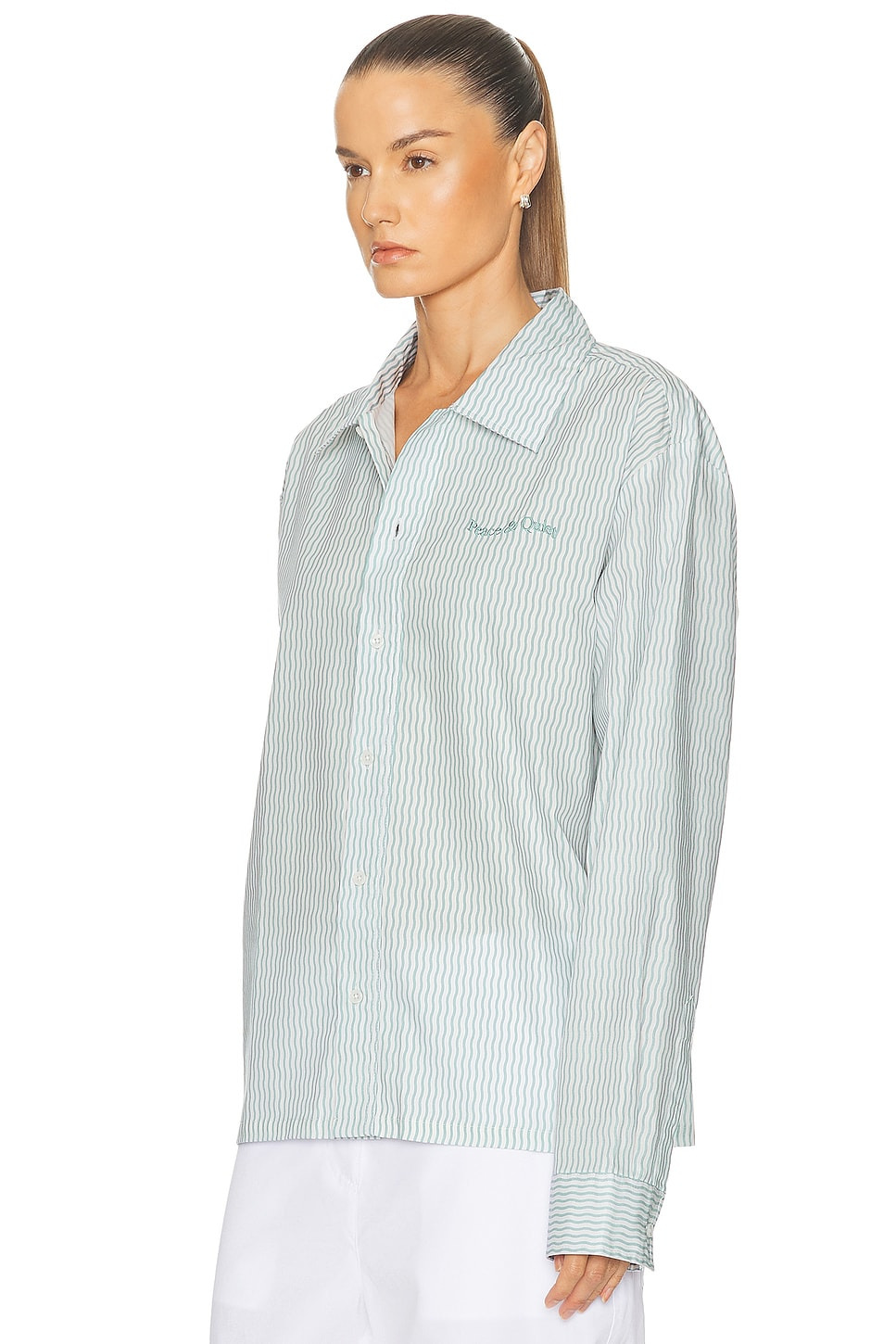 Wordmark Button Up Shirt - 3