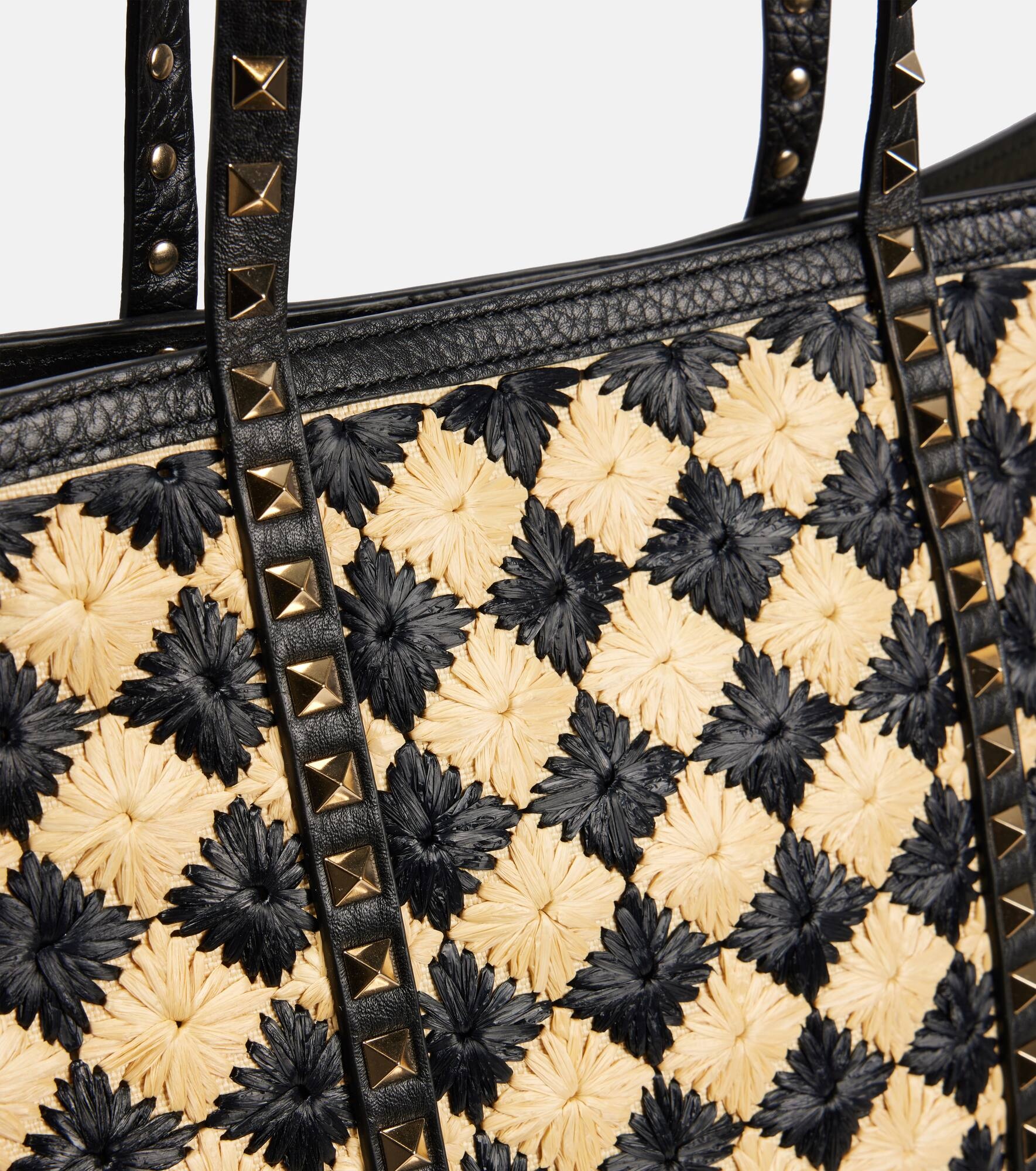 Rockstud Large checked tote bag - 6