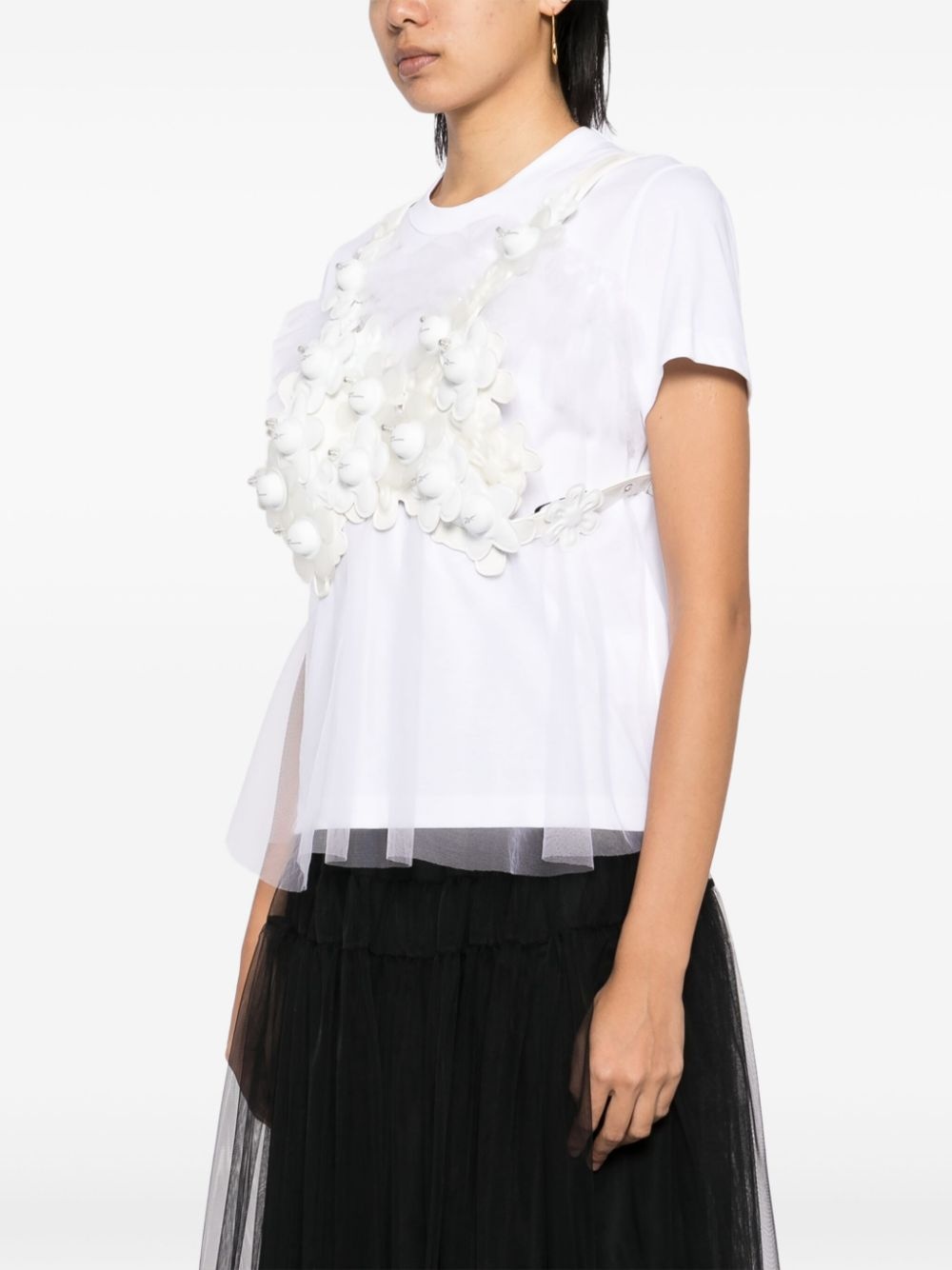 noir kei ninomiya x REEBOK 関税込 floral-applique harness x Reebok floral-appliqué harness in black - Noir Kei