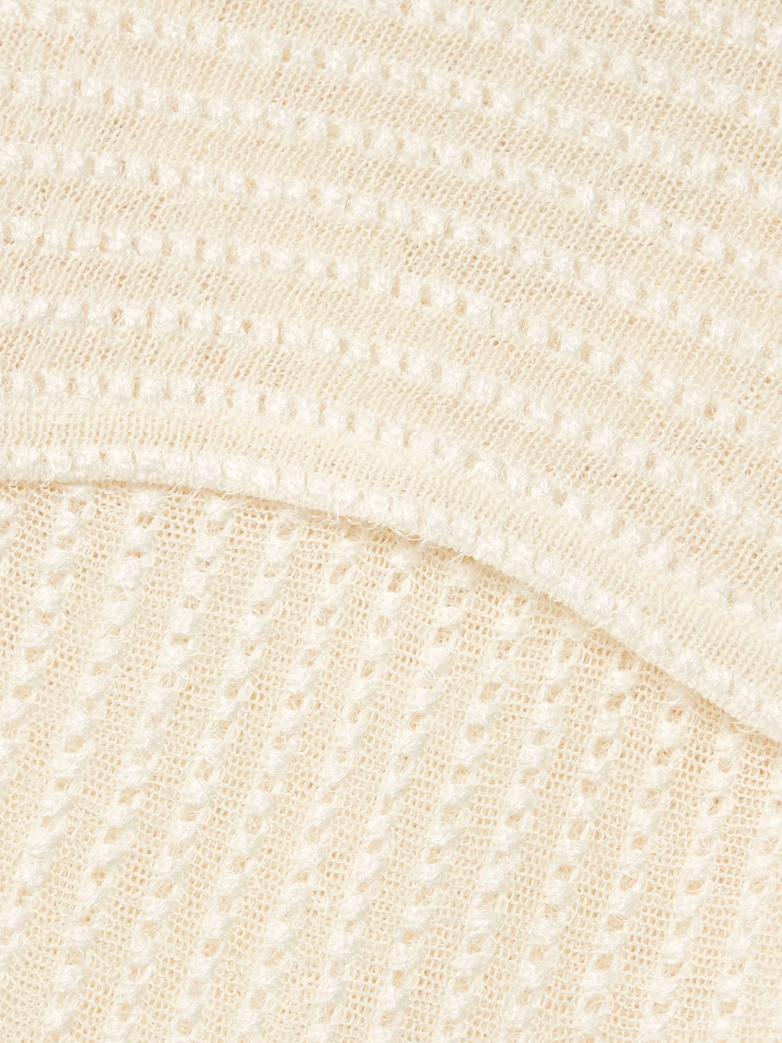 Thora pointelle-knit midi dress Cream - 5