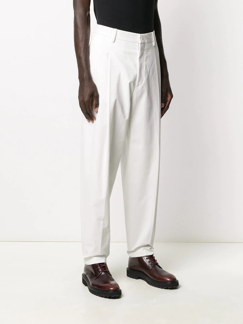 mid-rise tapered trousers - 3