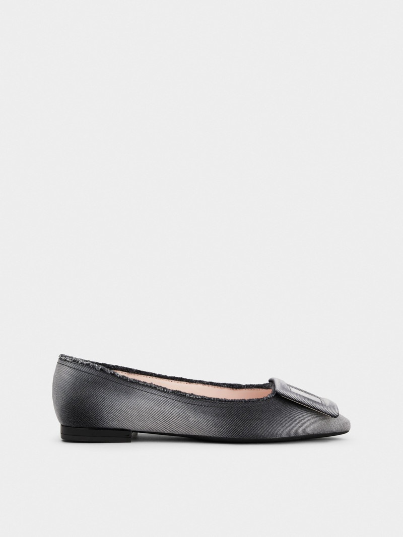 Gommettine Ballerinas in denim - 1