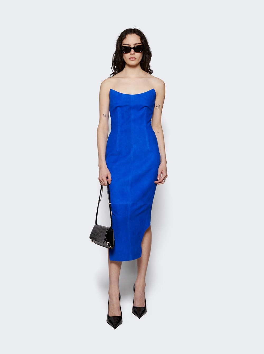 Bustier Suede Dress Iris - 2