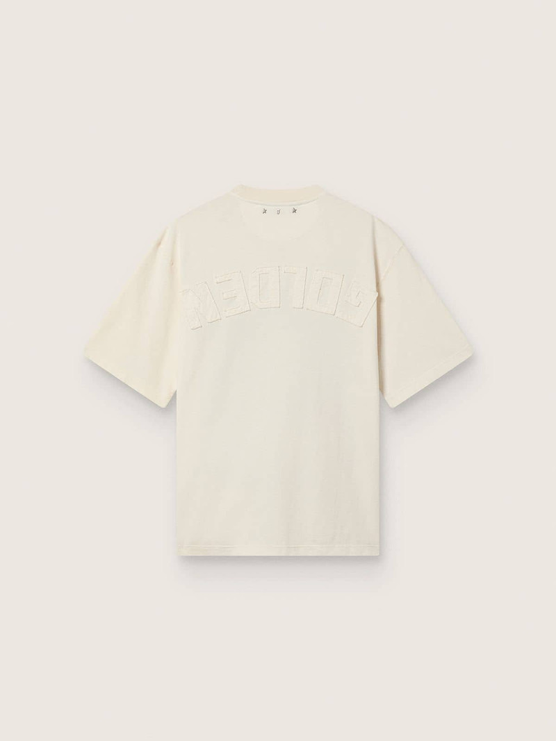 Golden Goose Golden Goose /  Fivefourfive Collab white “Dream Time” T-shirt outlook