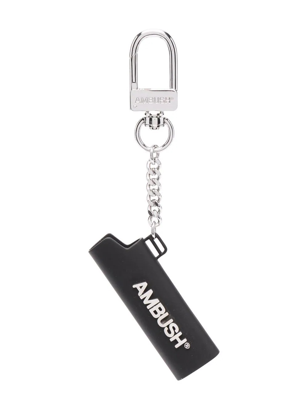 logo-lettering lighter case keychain - 1