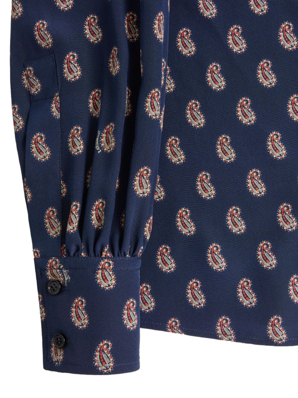 paisley-print silk shirt - 7