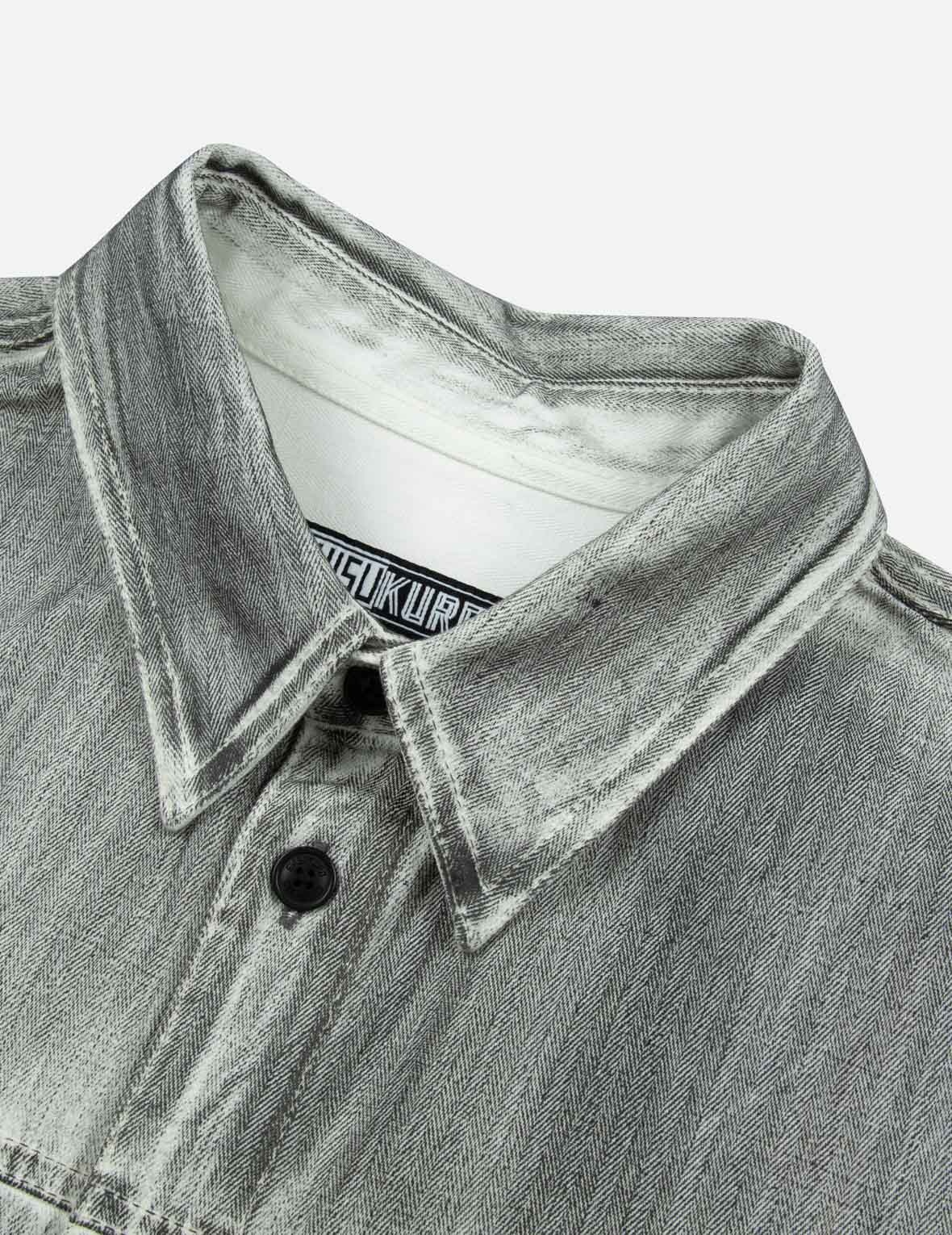 Seagull Embroidery Relax Fit Short-Sleeves Shirt - 8