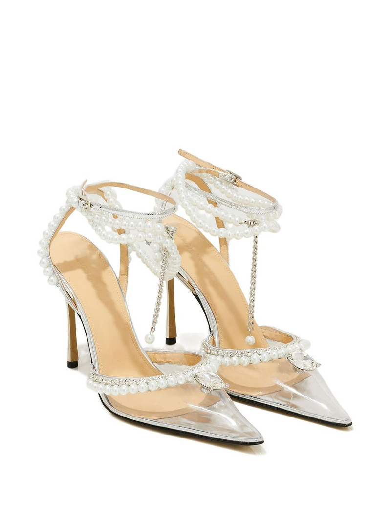 MACH & MACH 110mm Diamond of Elizabeth pearl-embellished pumps outlook
