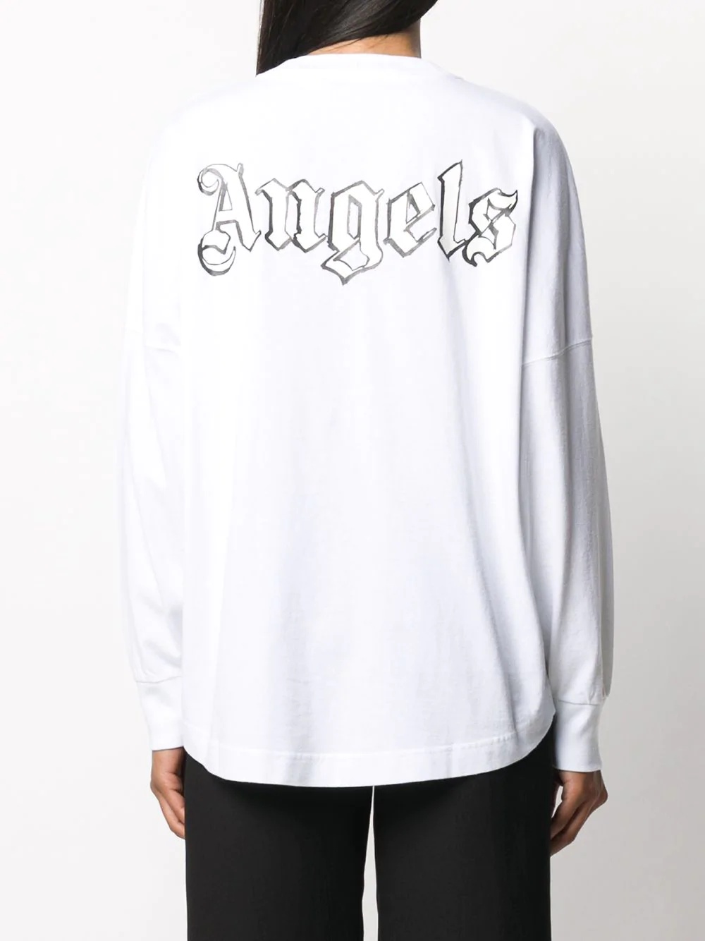 logo print long-sleeve T-shirt - 4