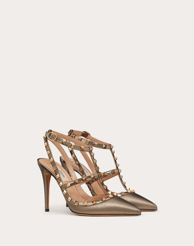 Valentino Rockstud Metallic Ankle Strap Pump 100 mm outlook