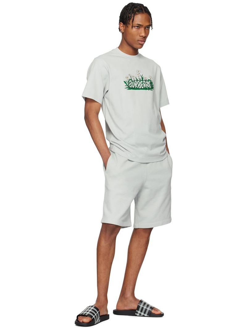 Burberry Gray Daisy Logo T-shirt outlook