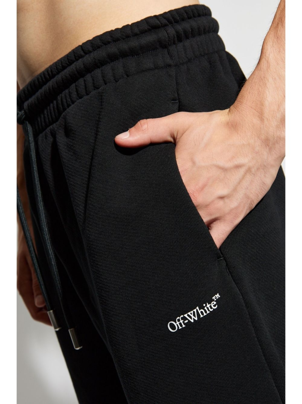 logo-print track shorts - 5