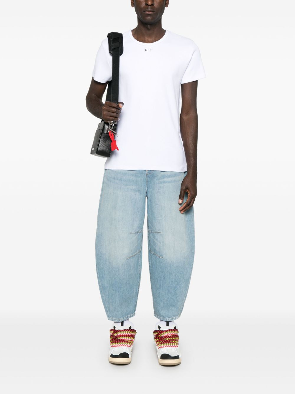 Off-stamp ribbed T-shirt - 2