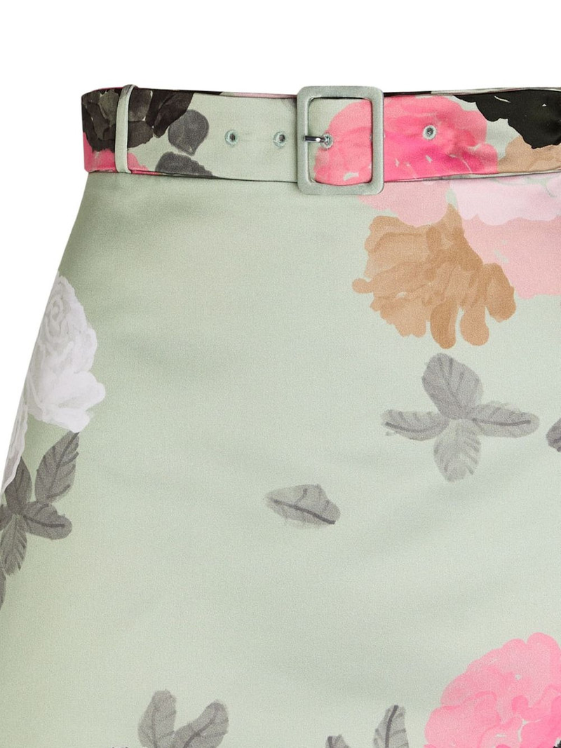 BERNADETTE floral-print belted skirt outlook