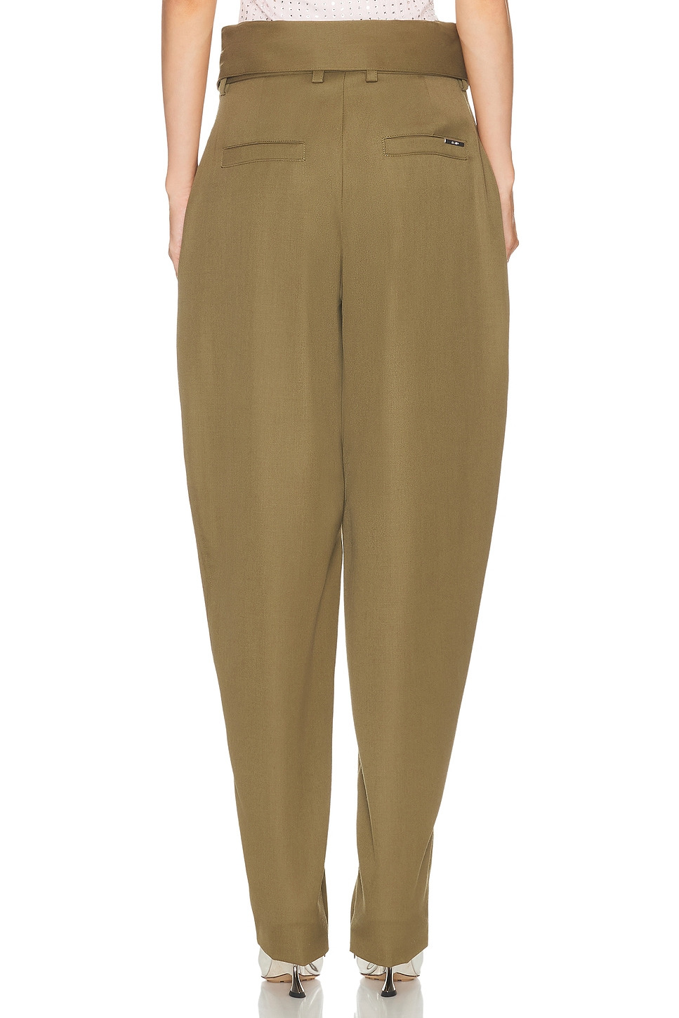 Folded Waist Long Pant - 4