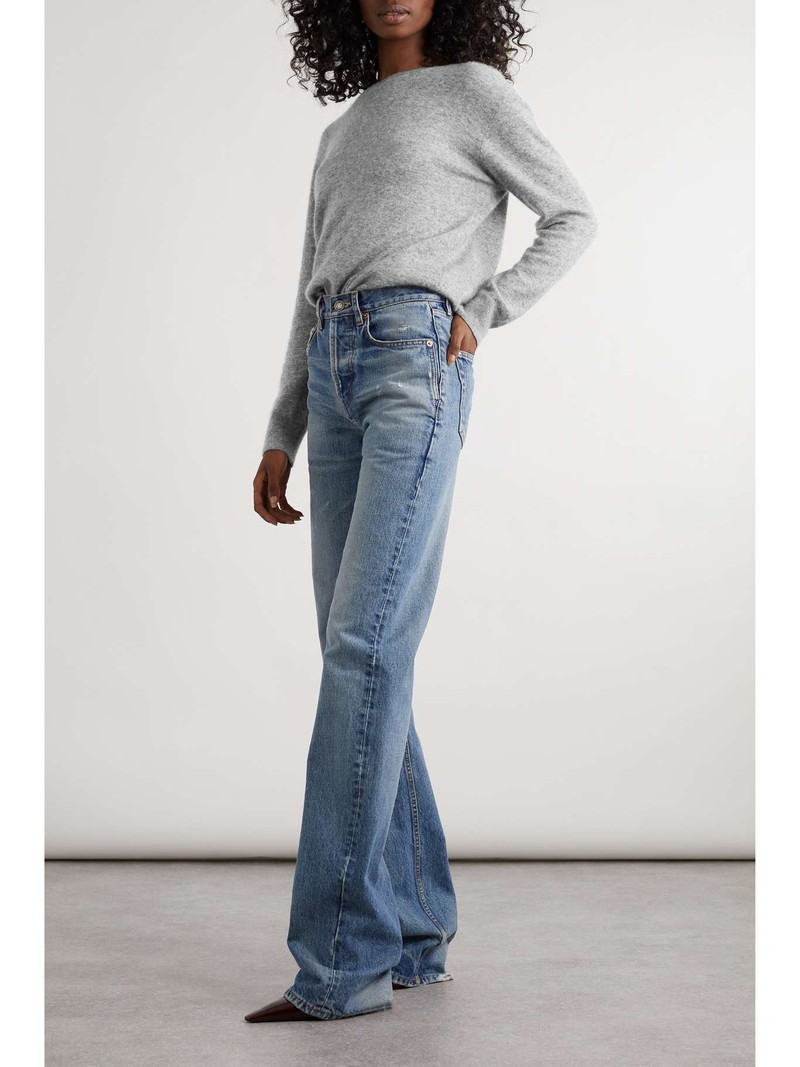 SAINT LAURENT Cashmere and silk-blend sweater outlook