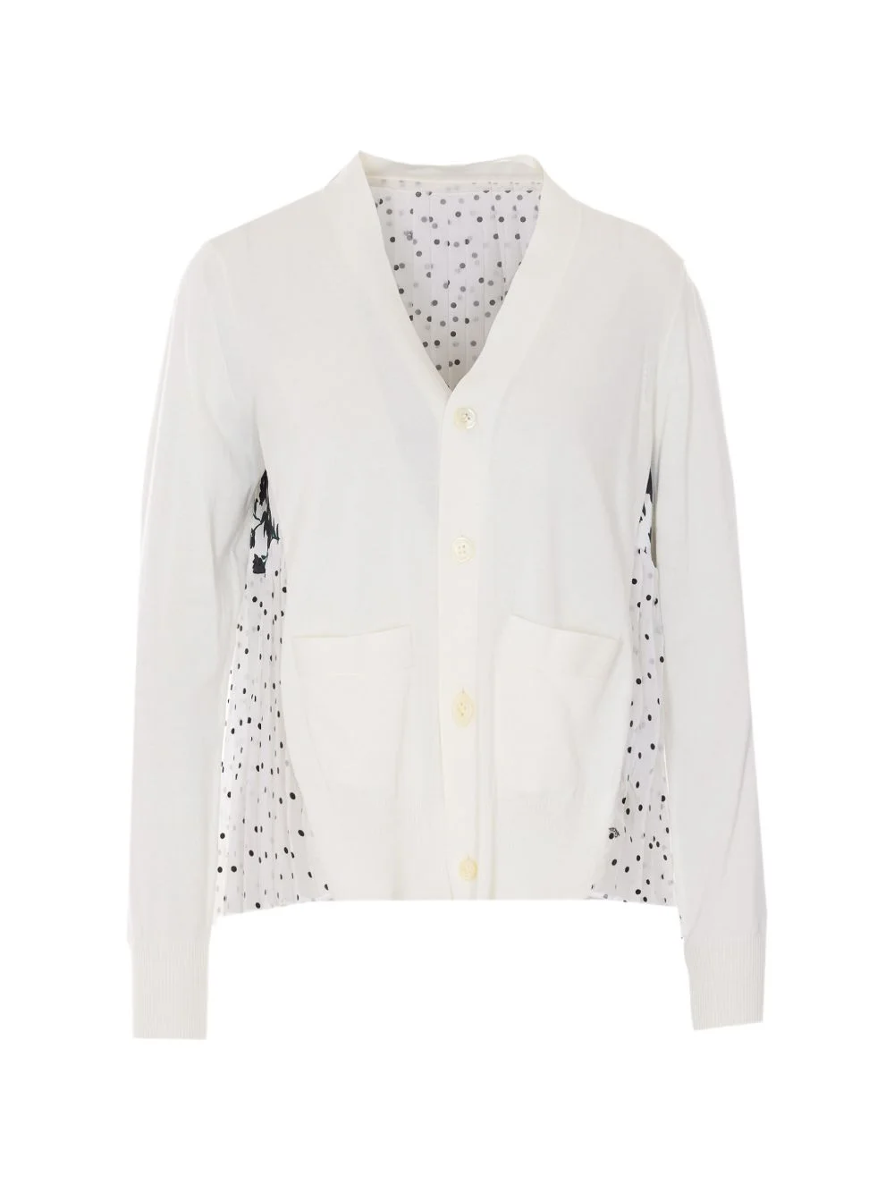 floral-print pleated cardigan - 1