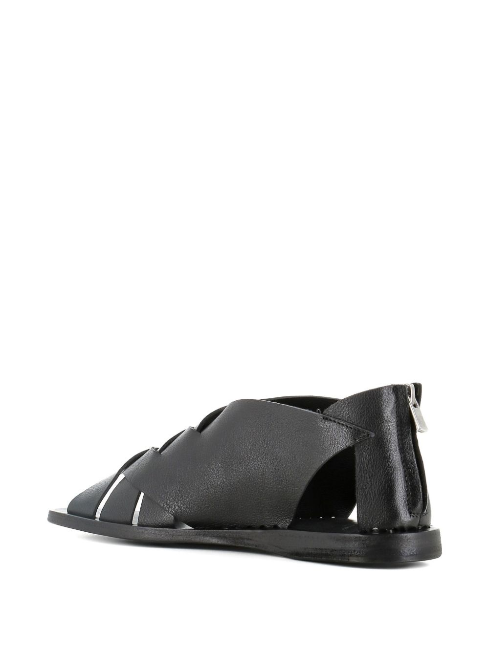 open-toe woven sandals - 4
