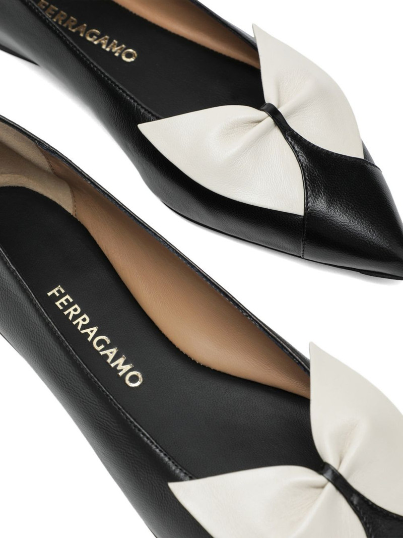 bow-detail pointed-toe ballet flats 5