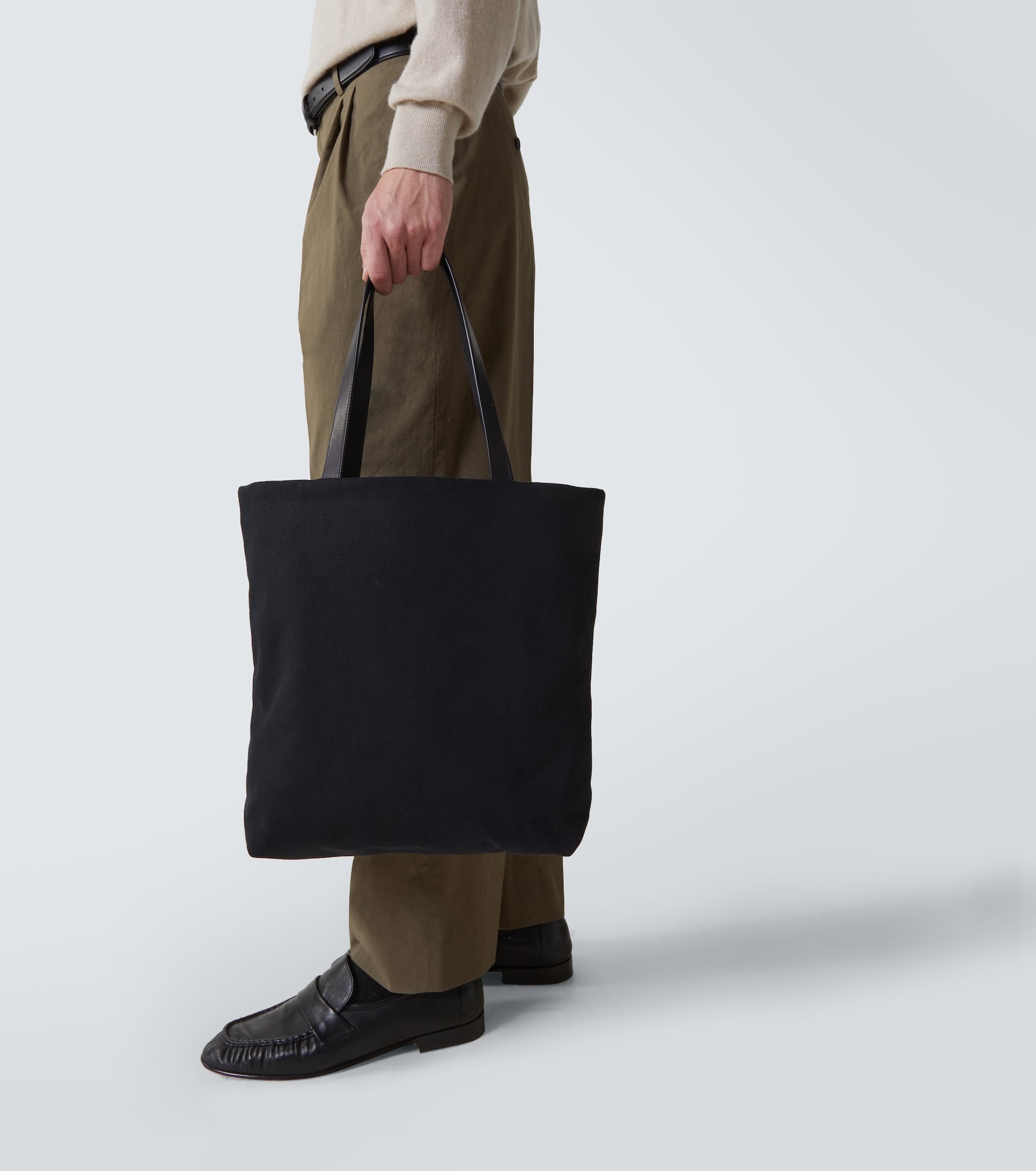 Armory leather-trimmed tote bag - 3