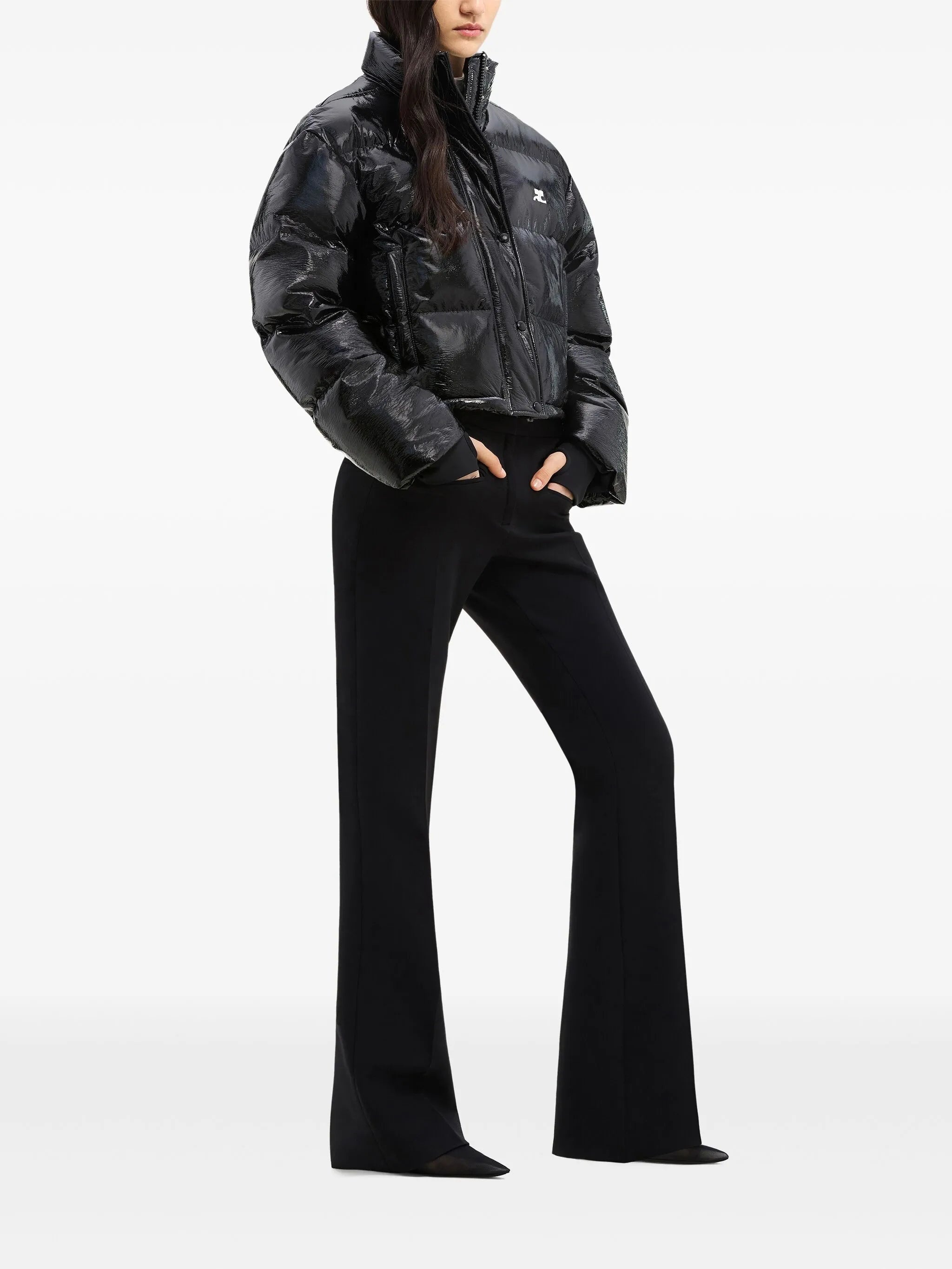 Courrèges Vynil Logo-print Puffer Jacket - 2
