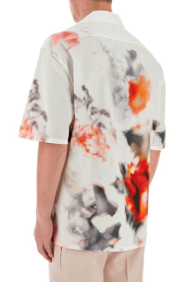Printed poplin shirt - 5