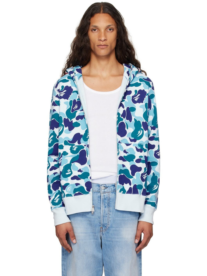 Blue ABC Camo Shark Full Zip Hoodie - 1