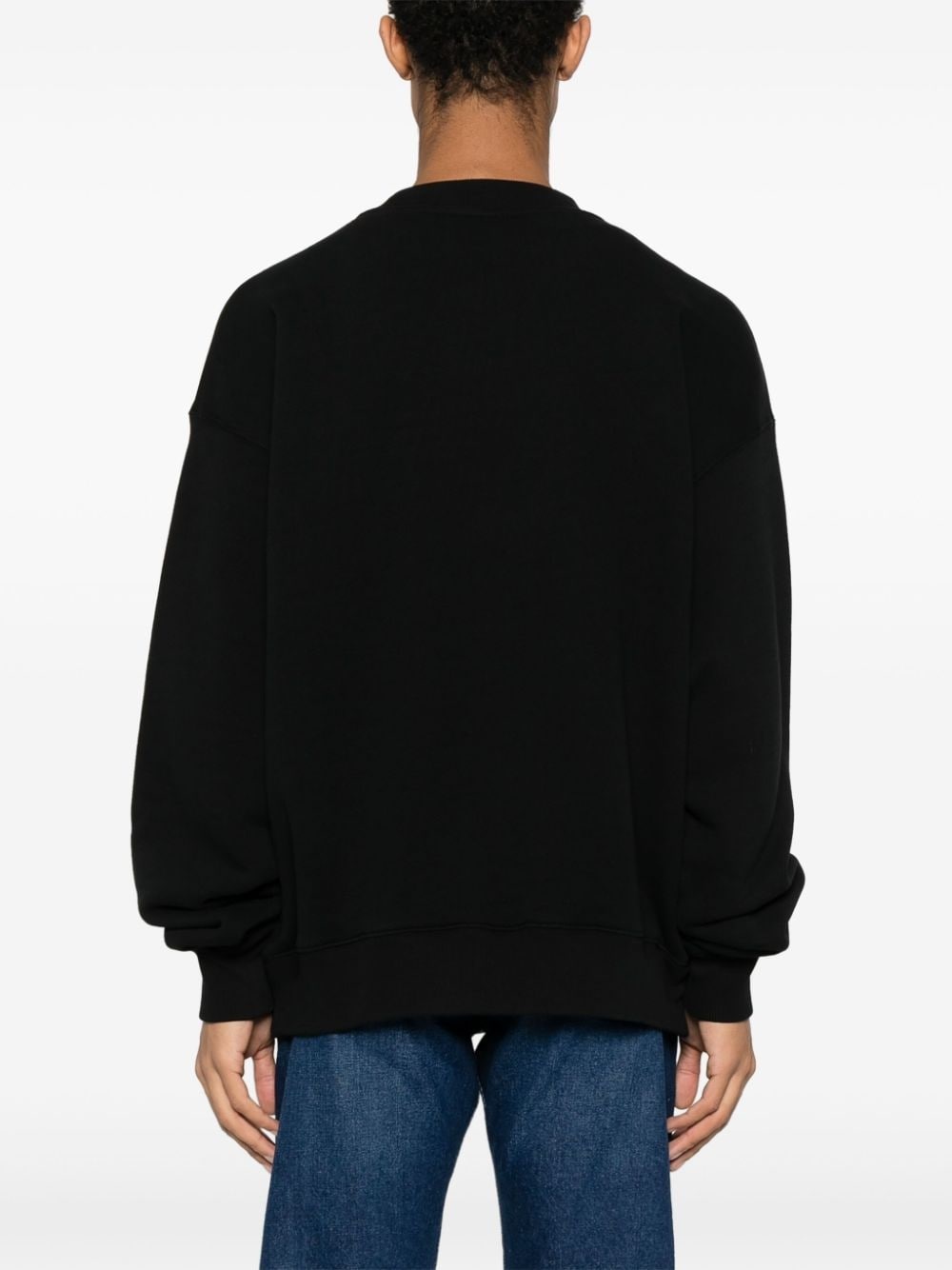 logo-print cotton sweatshirt - 4