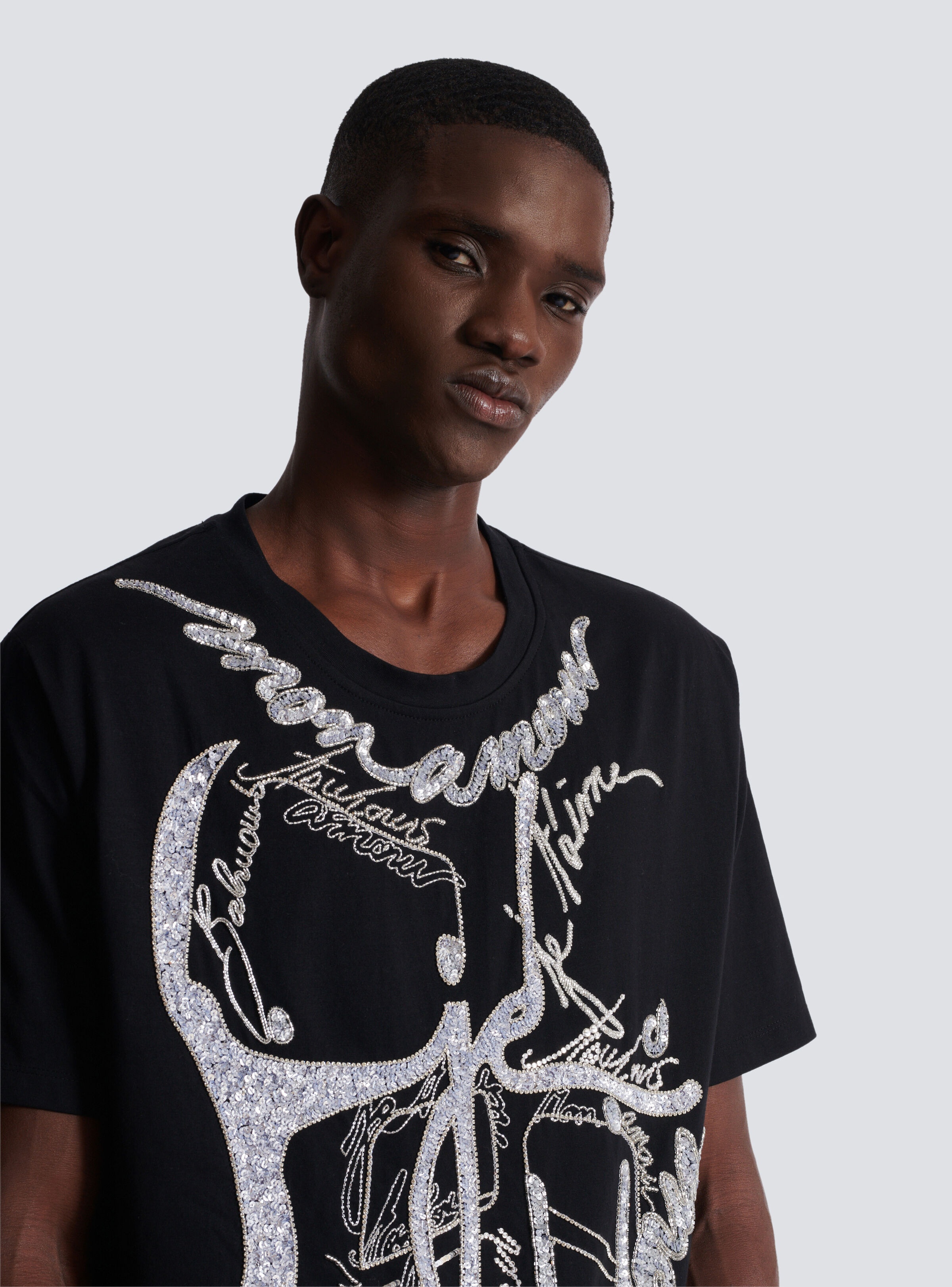 T-shirt with torso and "Love Letter" embroidery - 7