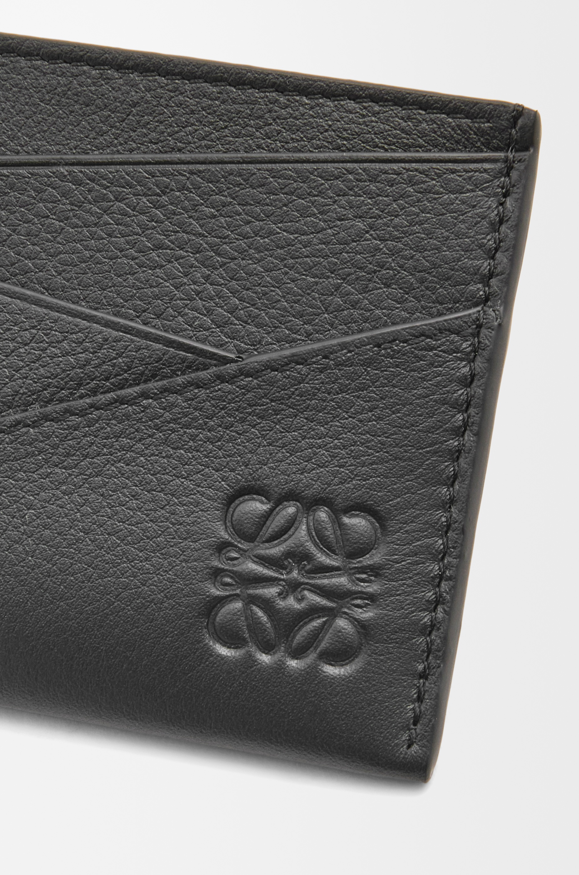 Puzzle Edge plain cardholder in classic calfskin - 4