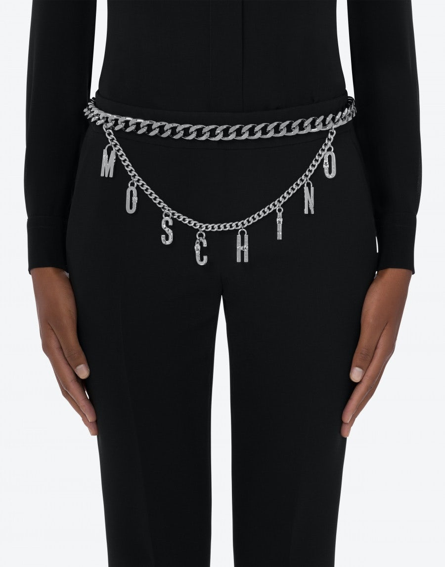 MOSCHINO BELT WITH BUCKLE & LETTERING - 3
