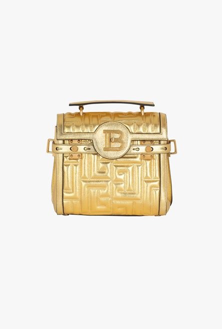 Gold quilted leather B-Buzz 23 bag - 1