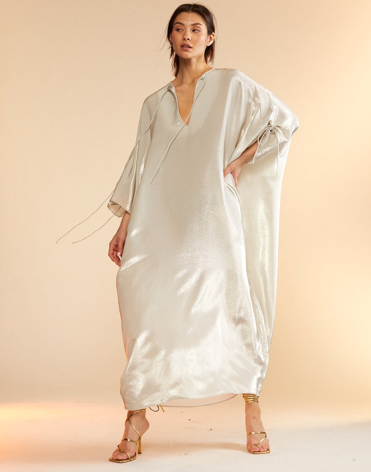 Silk Lame Kaftan - 5