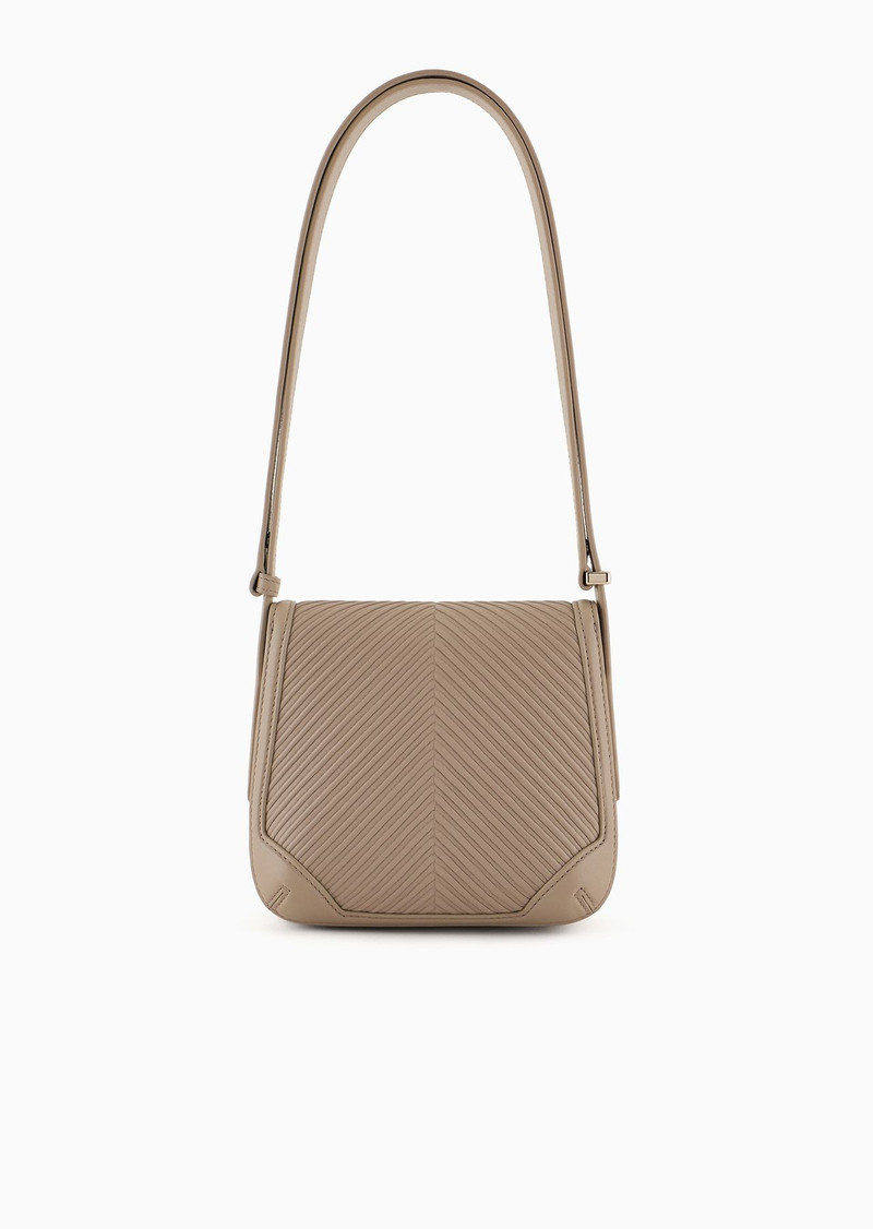 Pleated nappa-leather la Prima bag 3
