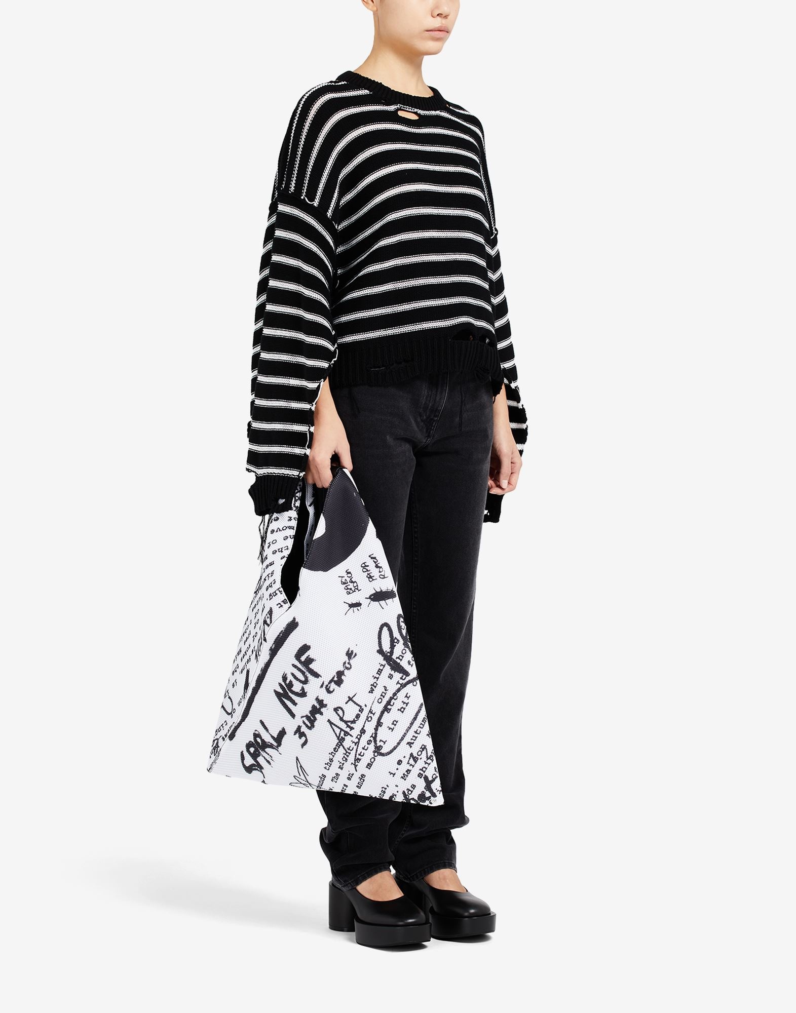 Japanese bag in printed mesh - 6