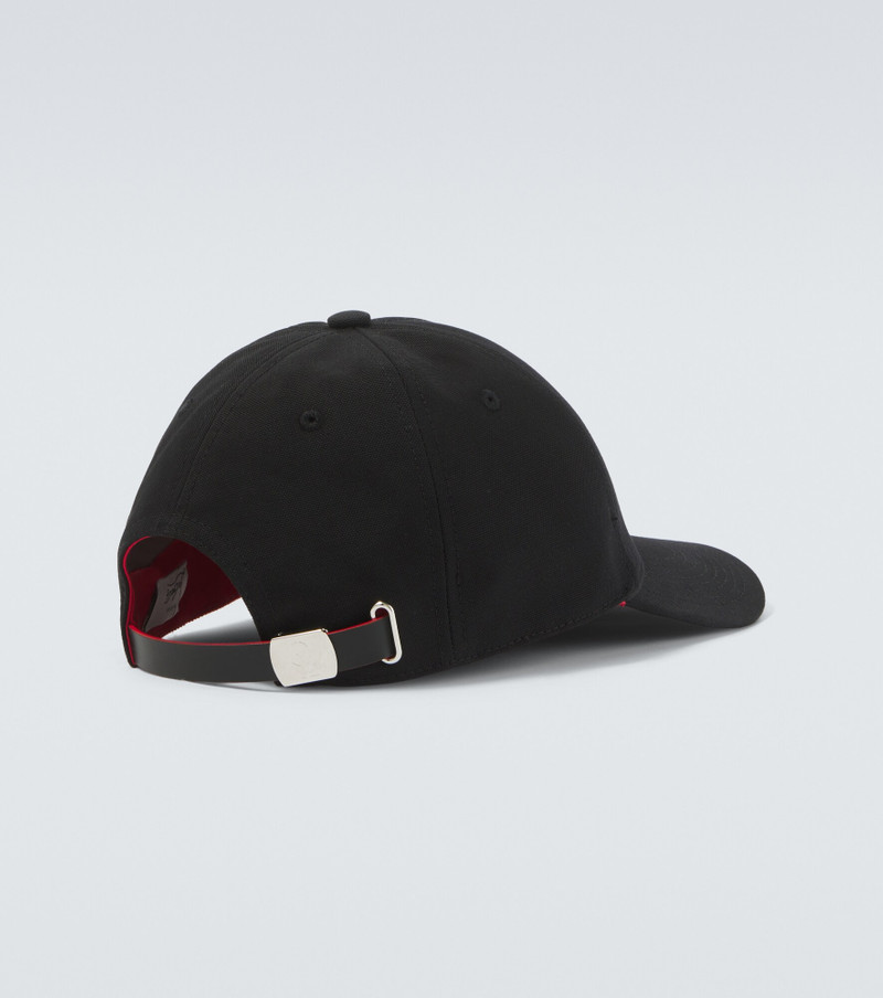 Christian Louboutin Logo cotton canvas baseball cap outlook