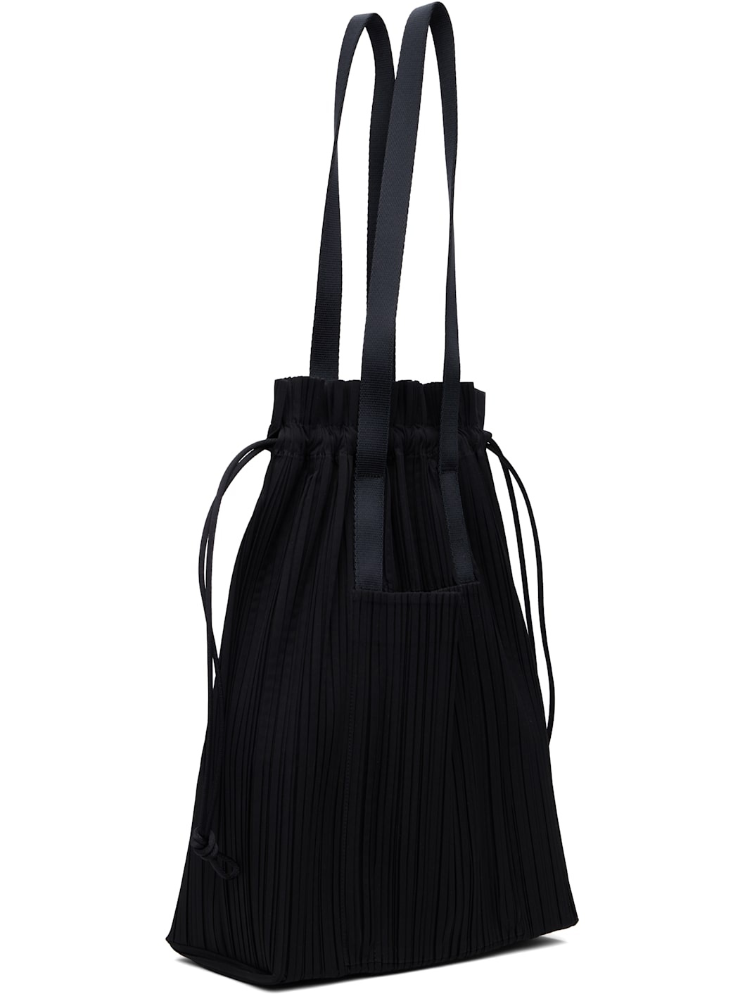 Black Pleats Tote - 2