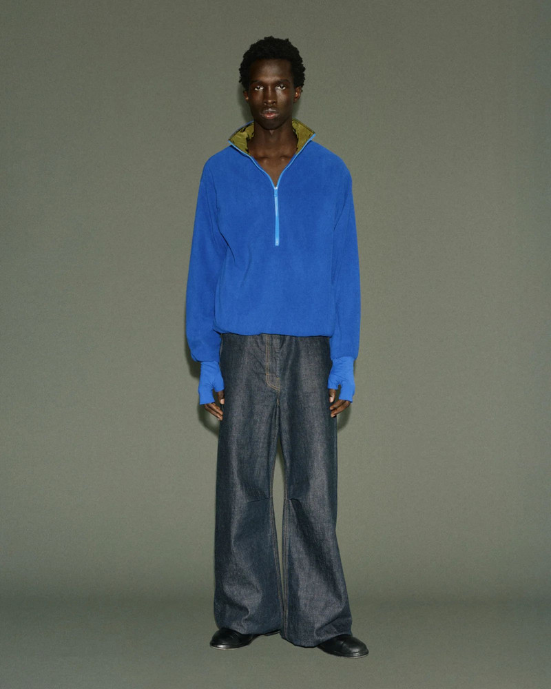 entire studios SHELL FLEECE CERULEAN outlook