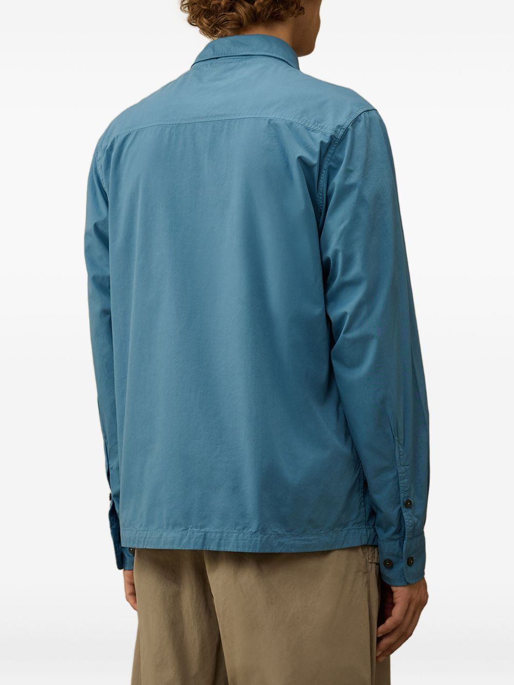 pocket zip-fastening shirt jacket - 4