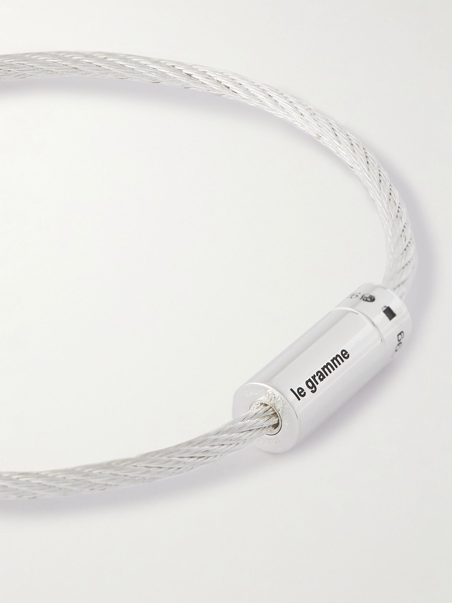 9g Polished Sterling Silver Bracelet Silver - 4