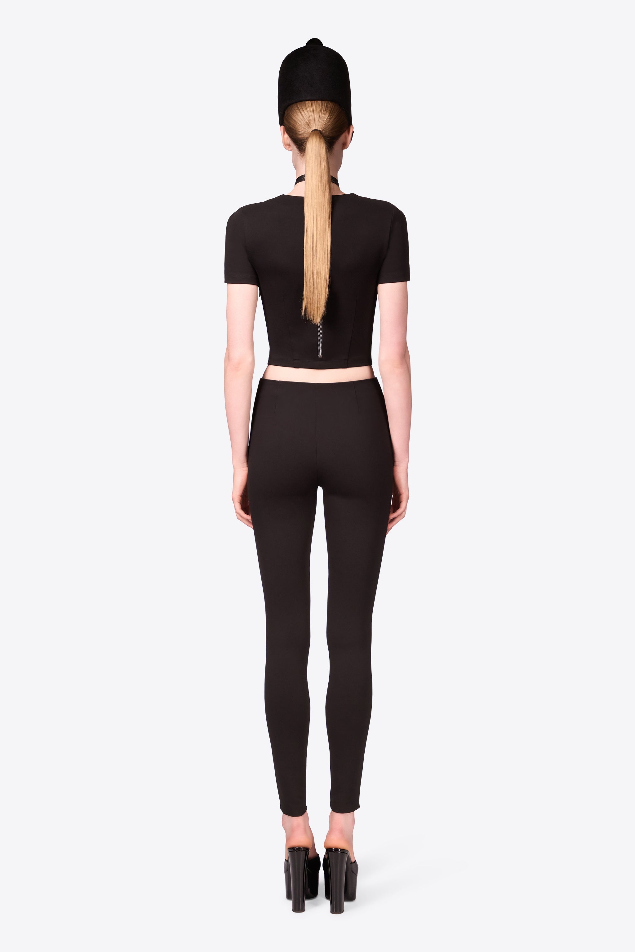 ZIPPER BUSTIER CUP T-SHIRT - 6