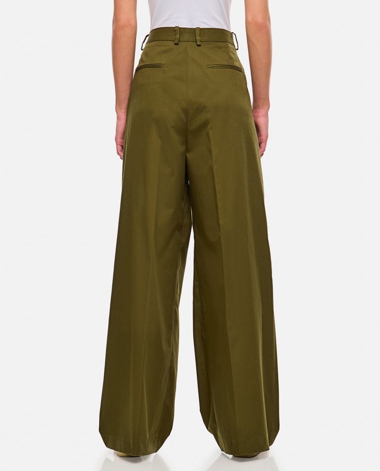 PLEATED WIDE LEG PANT - 3