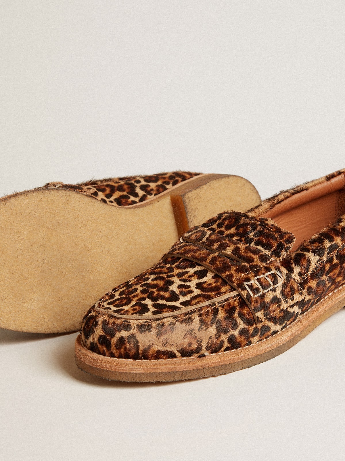 Men's Jerry loafers in leopard-print pony skin - 3
