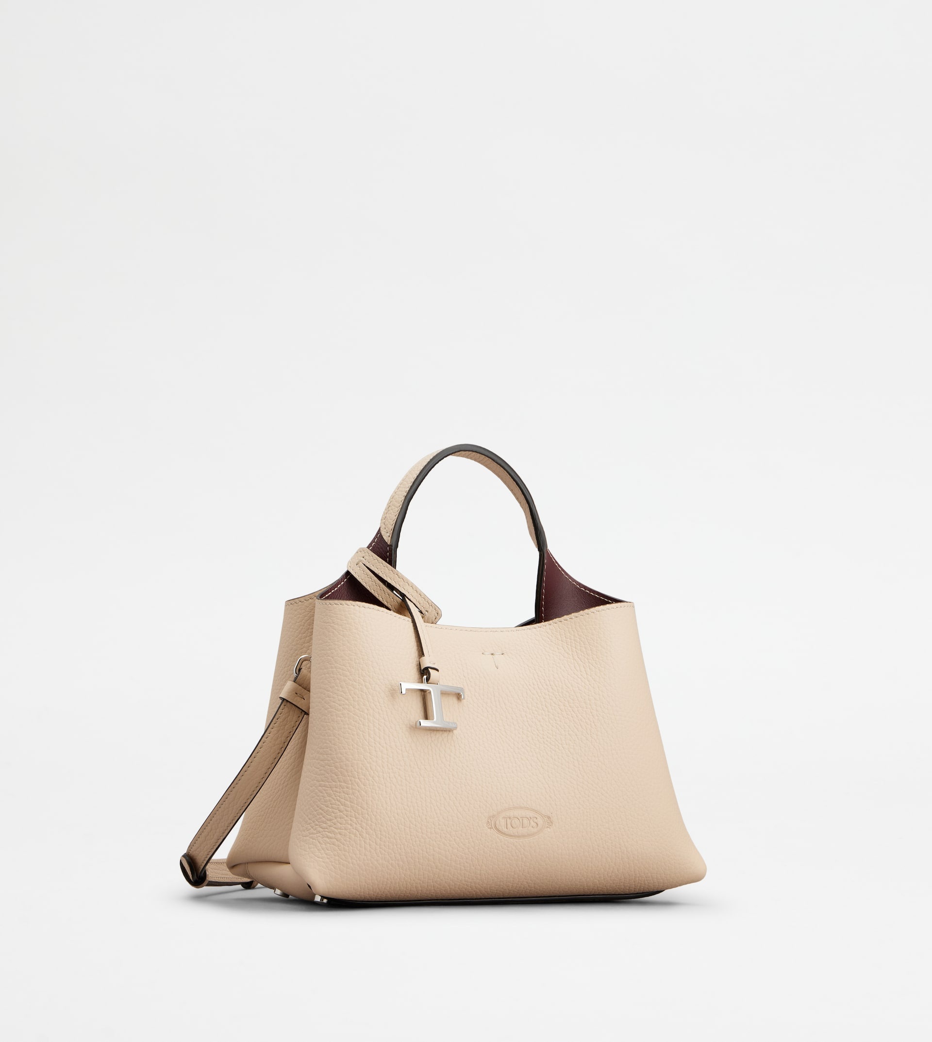 BAG IN LEATHER MICRO - OFF WHITE - 4