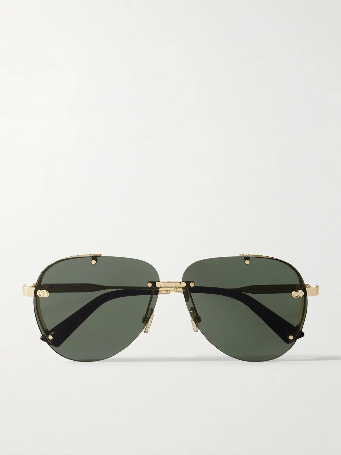 NeoDior A1U Aviator-Style Gold-Tone Sunglasses - 1