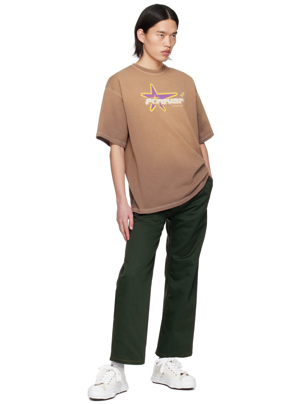 Brown Gradation T-Shirt - 4